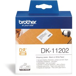 DK LABELS WHITE SHIPPING/NAME BADGE 62X100MM