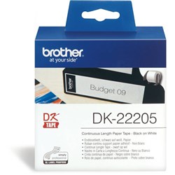 DK TAPES WHITE 62X30.48MM PAPER ROLL