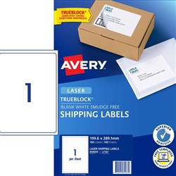 LABEL- AVERY LASER L7167 DL1 PKT100