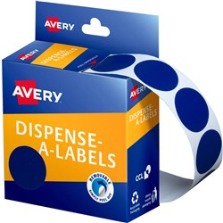 LABEL- AVERY 24MM BLUE DOT 937244