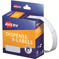 AVERY DISPENSER LABELS Rectangles DMR1336W 13x36mm White