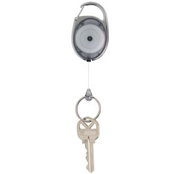 SNAP LOCK RETRACTABLE C/HOLDER CHARCOAL ID SECURITY