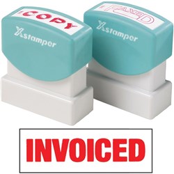 STAMP- X-STAMPER ERGO 1532 INVOICED RED 5015320