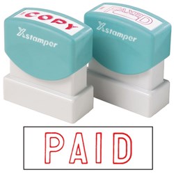STAMP- X-STAMPER ERGO 1005 RED PAID