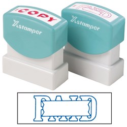 STAMP- X-STAMPER ERGO 1201 PAID WITH SPACE 5012010