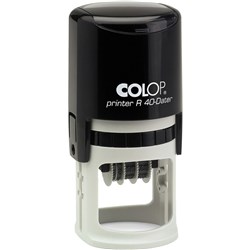 COLOP R40 RECIEVED TIME & DATE 12HR STAMP 4mm SELF INKING