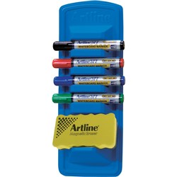 ARTLINE WHITEBOARD CADDY Artline 577 Markers and Eraser