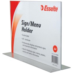 ESSELTE SIGN/MENU HOLDER A4 A4 DOUBLE SIDED LANDSCAPE