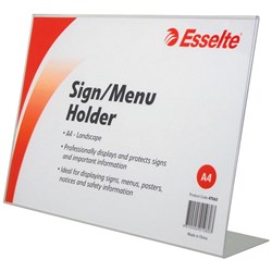 ESSELTE SIGN/MENU HOLDER Slanted Landscape