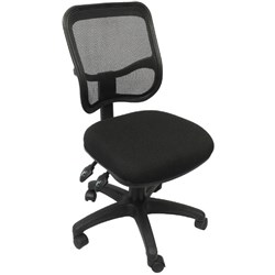 MESH BACK FABRIC SEAT BLACK ERGONOMIC CHAIR