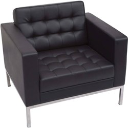 VENUS SINGLE SEATER LOUNGE CHAIR BLACK