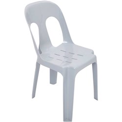 PIPEE STACKING CHAIR Plastic White
