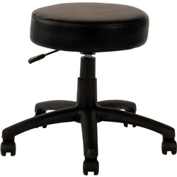 UTILITY STOOL BLACK 470-620mm HEIGHT 120kg weight