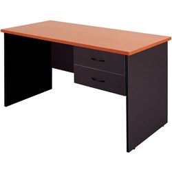 FRESH STUDENT DESK 1200X600 With 2 Drawers BeechIronstone