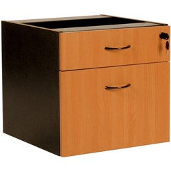 FRESH FIXED PEDESTAL 1Std1F Drawer BeechIronstone
