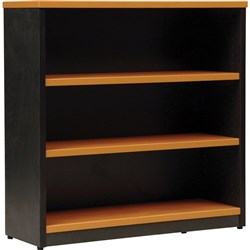 FRESH BOOKCASE 900X900 3 Shelf Beech  Ironstone