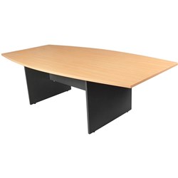 FRESH BOARDROOM TABLE 2400X1200 Beech  Ironstone