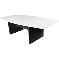 FRESH BOARDROOM TABLE 2400x1200mm White & Ironstone