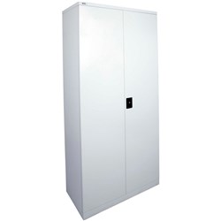 GO STATIONERY CUPBOARD H2000xw910xd450mm Silver Grey CHOICE
