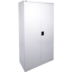 GO STATIONERY CUPBOARD H1830xw910xd450mm Silver Grey CHOICE