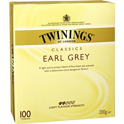 TWININGS TEA BAGS Earl Grey Tea Bags Pack Of 100