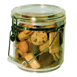 IMPRESS STORAGE CANISTERS WHandle Round Acrylic 45Ltr