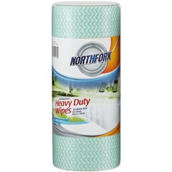 NORTHFORK ANTI BACTERIAL ROLL Perforated Heavy Duty Green 30x50cm x 45m
