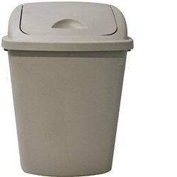 ITAPLAST HEAVY DUTY WASTE BIN & LID 42 Litre Grey (Complete)