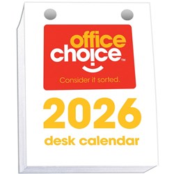 OFFICE CHOICE DESK CALENDAR Refills Top Opening 100x75mm