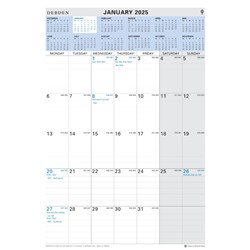 PLANNER- MONTHLY WIRO 22.75'X15.5'