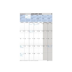 DEBDEN 12 MONTH WIRO CALENDAR 297 x 210