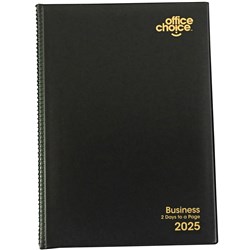 OFFICE CHOICE BUSINESS DIARY A5 2 Days to Pg 1 Hr appoint. 7am - 7pm