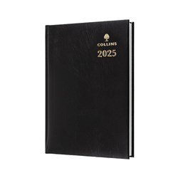 COLLINS STERLING SERIES DIARY A5 1 Day To Page 1Hr Black