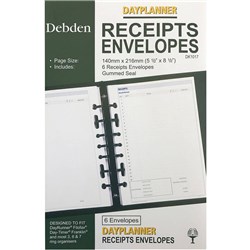 REFILL- DEBDEN DK1017 RECEIPTS ENVELOPES
