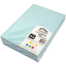 RAINBOW SYSTEM BOARD 200GSM A4 Blue Pack of 200