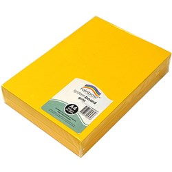 RAINBOW SYSTEM BOARD 200GSM A4 Gold Pack of 200