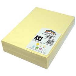 RAINBOW SYSTEM BOARD 200GSM A4 Yellow Pack of 200