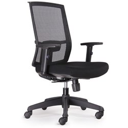 EXECUTIVE CHAIR High Back Mesh Black Fabric Seat, Black Mesh