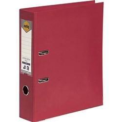 MARBIG PE LINEN LEVER ARCH A4 - Deep Red
