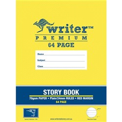 WRITER PREMIUM STORY BOOK 64 Page 1/2 Plain + 1/2 Ruled