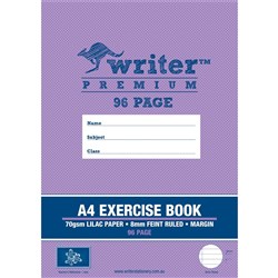 WRITER PREMIUM EXERCISE BOOK A4 96 Page