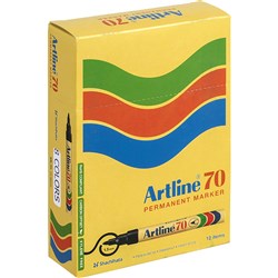 ARTLINE 70 PERMANENT MARKERS Assorted box of 12
