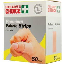 TRAFALGAR FABRIC STRIPS FAC Fabric Strips band aids Box of 50