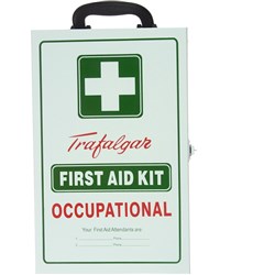 TRAFALGAR FIRST AID CABINET TFA First Aid Cabinet Metal 1F