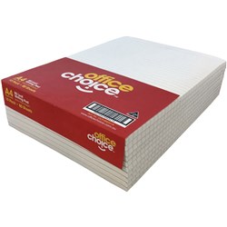 OFFICE CHOICE OFFICE NOTE PAD A4 80lf Bond Ruled PKT10