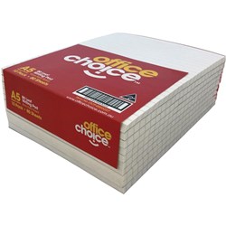 OFFICE CHOICE NOTE PAD A5 210X148MM WHITE RULED PKT10