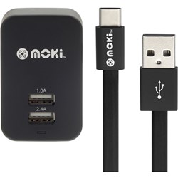 Moki Type C Cable/Charger ACC MTCWALL