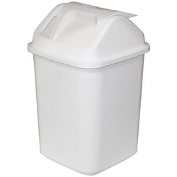 Compass Swing Bin 20 Litres - White