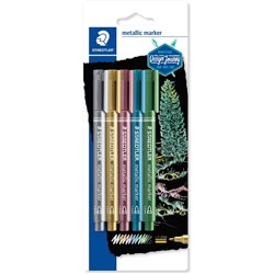 STAEDTLER METALLIC MARKER Assorted - Pack of 5