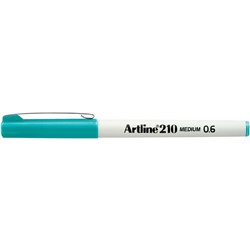 ARTLINE 210 0.6MM FINELINER Pen Turquoise Box of 12